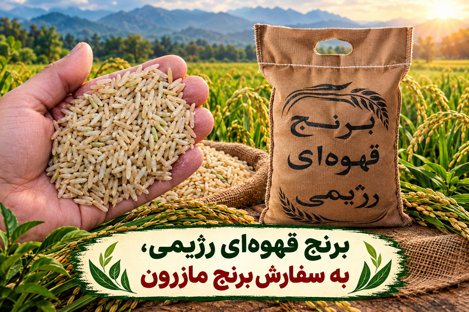 برنج قهوه ای رژیمی سبوس‌دار ۵ کیلویی